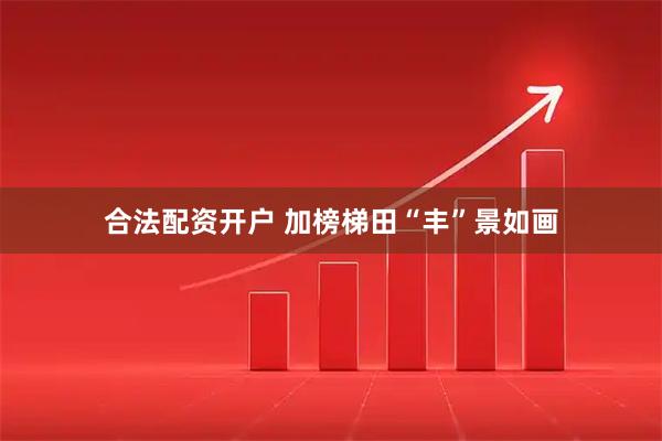 合法配资开户 加榜梯田“丰”景如画